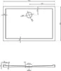 Mexen Flow piatto doccia rettangolare slim 85 x 80 cm, Anteprima dell’immagine prodotto 6