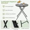 GOPLUS Beistelltisch rund, Ø59cm Gartentisch klappbar aus Produktbild-Vorschau 4