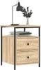 vidaXL Nachttisch Sonoma-Eiche 44x45x60 cm Holzwerkstoff Produktbild-Vorschau 7