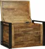 vidaXL Aufbewahrungsbox mit Speicher 80 x 50 x 50 cm Raues Produktbild-Vorschau 1