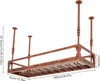 A product shot of a ceiling-mounted wine rack with dimensions indicated. Podgląd zdjęcia produktu