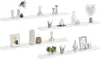 vidaXL Étagères murales 4 pcs. Blanc 100x9x3 cm Voir les images du produit 12