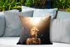 MuchoWow® Outdoor Kissen - Frau mit goldener Körperbemalung Produktbild-Vorschau 4