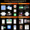 A collage of feature highlights for DokeOS 4.1 based on Android 15. Produktbild-Vorschau