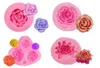 4 Stücke 3D Silikonform Blumen, Mini Rosen Silikonform Produktbild-Vorschau 1