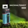 A product box for a HyCell LED flashlight is placed on a mossy surface with a blurred green background. Podgląd zdjęcia produktu