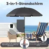 Sekey Sonnenschirm Rund Ø160cm Gartenschirm UV Schutz 50+ Produktbild-Vorschau 7