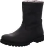 A black winter boot with grey fur lining. Anteprima dell’immagine prodotto
