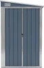 vidaXL Abri de jardin Gris 118x194x178 cm Acier galvanisé Voir les images du produit 3