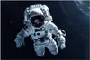Küchenrückwand Spritzschutz Glas mit Motiv Astronaut im All Produktbild-Vorschau 3