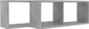 vidaXL Mensole a cubo 2 pz. Grigio cemento 60x15x23 cm Anteprima dell’immagine prodotto 11