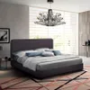 Letto matrimoniale completo in tessuto con rete Queen Size Anteprima dell’immagine prodotto 2