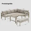 MeXo Gartenmöbel Set Aluminium 5-tlg. Gartenlounge Set für Produktbild-Vorschau 10