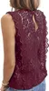 ASKSA Damen Ärmellos Bluse Spitze T-Shirt Elegant Produktbild-Vorschau 2