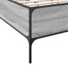 Bettgestell Grau Sonoma 180x200 cm Holzwerkstoff und Metall Produktbild-Vorschau 6