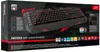The image shows the retail packaging of a gaming keyboard. Produktbild-Vorschau