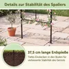 KOMFOTTEU, Gazebo in metallo a forma di rosa, arco per rose Anteprima dell’immagine prodotto 4