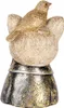 Clayre & Eef Dekorationsfigur Katze 11x9x18 cm Weiß Schwarz Produktbild-Vorschau 3