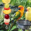 3x Futterspender-Spielzeug Aus Edelstahl Für Vögel, Obst Produktbild-Vorschau 4