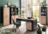 Aktenschrank 51cm, schwarz matt mit Eiche, ALNWICK-80 Produktbild-Vorschau 4