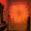 Spinnennetz Lichterkette LED Halloween Lichternetz 8 Produktbild-Vorschau 5