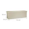 Relaxdays Faltbare Sitzbank HxBxT 38 x 114 x 38 cm, XL Produktbild-Vorschau 3