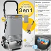 Chariot de courses ELONEO avec compartiment réfrigéré, Voir les images du produit 2