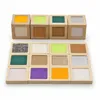 Mamabrum - Jeu sensoriel Montessori en bois : 4 cubes et 12 Voir les images du produit 13