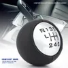 6stupňová hlavice řadicí páky, černá/stříbrná pro Peugeot Náhled obrázku produktu 3