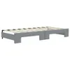 vidaXL Tagesbett Ausziehbar mit Matratze Hellgrau 90x190 cm Produktbild-Vorschau 5