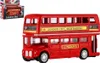 Autobus "Londýn" červený patrový kov/plast 12cm na zpětné Náhled obrázku produktu 11
