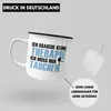 Trendation - Taucher Emaille Tasse Geschenk Emaille Emaille Produktbild-Vorschau 3