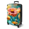 NoBoringSuitcases.com® Großer Koffer - Bunte Gerbera-Blüten Produktbild-Vorschau 2