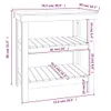vidaXL Banco da lavoro 78,5x50x80 cm in legno di pino Anteprima dell’immagine prodotto 9