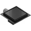 Mexen Flat quadratischer Bodenablauf 12 x 12 cm, Schwarz - Produktbild-Vorschau 5