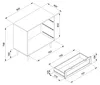 Kommode Standschrank Anrichte Schubladenkommode Sideboard Produktbild-Vorschau 7