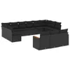The Living Store 13-tlg. Garten-Sofagarnitur mit Kissen Produktbild-Vorschau 3