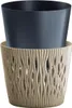 Květináč SANDY ROUND ECO WOOD 12,8 cm - barva: naturo ECO Voir les images du produit 2