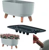 Prosperplast Gracia Pot de fleurs DGCL400-443U avec pieds Voir les images du produit 10