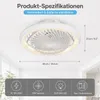 Deckenventilator mit Beleuchtung Fernbedienung APP,38W Produktbild-Vorschau 5