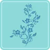 Aufkleber - Autoaufkleber "Blumenranke Eva" 86cm x 60cm Produktbild-Vorschau 2