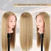 Túžu tréningová hlava kadernícka hlava tmavá blond - Náhľad obrázku produktu 2