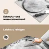KitchenYeah© Herdabdeckplatte Ein rundes Schneidebrett mit Produktbild-Vorschau 2