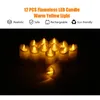 12 dobíjecích svíček LED bez plamene s realistickým, teplým Náhled obrázku produktu 3