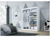 Easy4You D2 150 cm Weiß Schiebetüren Kleiderschrank Produktbild-Vorschau 3