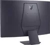 The back of a computer monitor on a light gray background. Produktbild-Vorschau