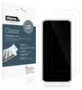 A product package for screen protectors and the screen protectors themselves placed on a phone. Produktbild-Vorschau