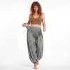 Haremshose Damen weite Hose mit Gummizug Sommerhose Gr. 36 Produktbild-Vorschau 3