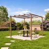 PRIMEYARD Pergola 3x3 m gazebo da giardino con tetto Anteprima dell’immagine prodotto 2