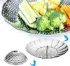 Edelstahl Dampfgarer Einstellbar Dünsteinsatz (15.5cm-27cm) Produktbild-Vorschau 2